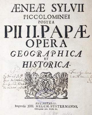 Bild Nr.1: 126-584 Pius II., Papst.: (Alte Drucke, Handschriften und Theologie)