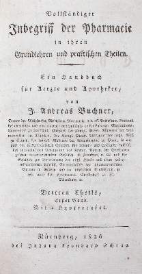Bild Nr.1: 126-62 Buchner,J.A.: (Aus der Sammlung Professor Dr.Dr.Johannes Büttner Teil 1)