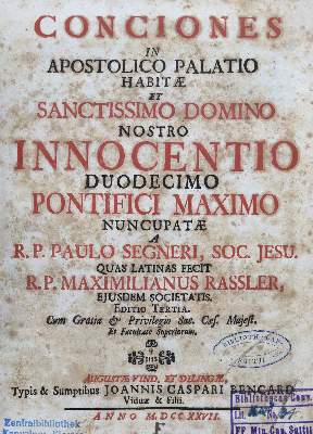 Bild Nr.2: 126-633 Segner,P.: (Alte Drucke, Handschriften und Theologie)