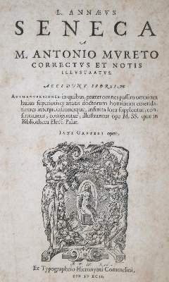 Bild Nr.1: 126-635 Seneca,L.A.: (Alte Drucke, Handschriften und Theologie)