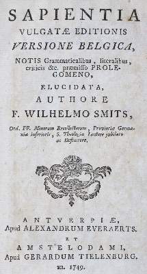 Bild Nr.2: 126-638 Smits,W.: (Alte Drucke, Handschriften und Theologie)
