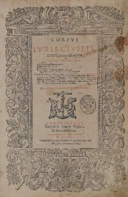 Bild Nr.1: 126-713 Corpus iuris civilis: (Juridica und Kriminologie)