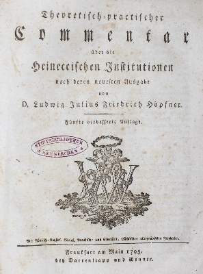 Bild Nr.2: 126-721 Heineccius,J.G.: (Juridica und Kriminologie)