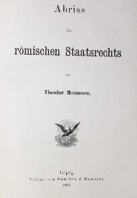 Bild Nr.1: 126-728 Mommsen,T.: (Juridica und Kriminologie)