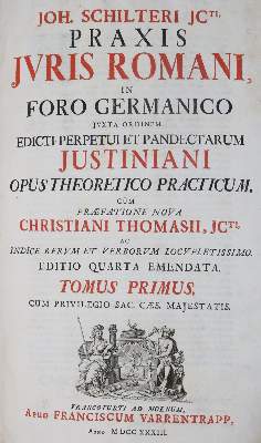 Bild Nr.1: 126-732 Schilter,J.: (Juridica und Kriminologie)