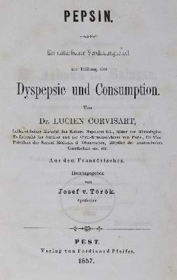 Bild Nr.1: 126-78 Corvisart,L.: (Aus der Sammlung Professor Dr.Dr.Johannes Büttner Teil 1)