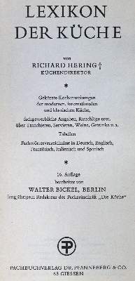 Bild Nr.1: 126-881 Gastronomie.: (Küche und Haushalt, Gaststätten-Hotellerie)