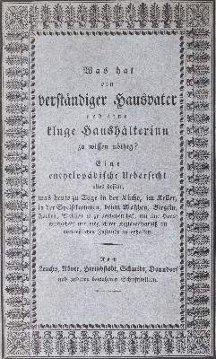 Bild Nr.1: 126-891 Was hat ein verständiger: (Küche und Haushalt, Haushalt)