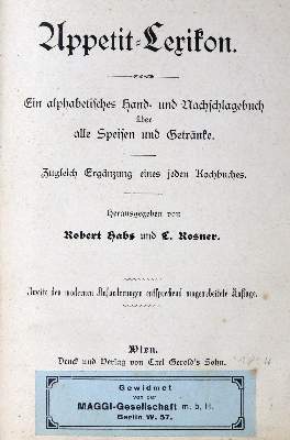 Bild Nr.2: 126-908 Habs,R. u. L.Rosner.: (Küche und Haushalt, Kochbücher)