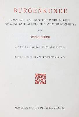 Bild Nr.1: 126-949 Piper,O.: (Architektur, Burgenkunde)