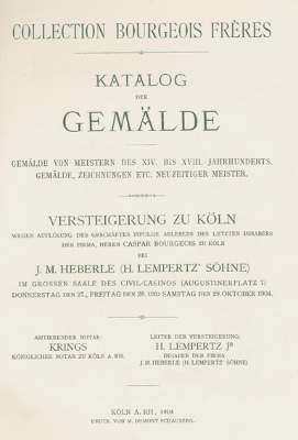 Bild Nr.1: 126-965 Auktionskataloge.: (Kunstwissenschaft)