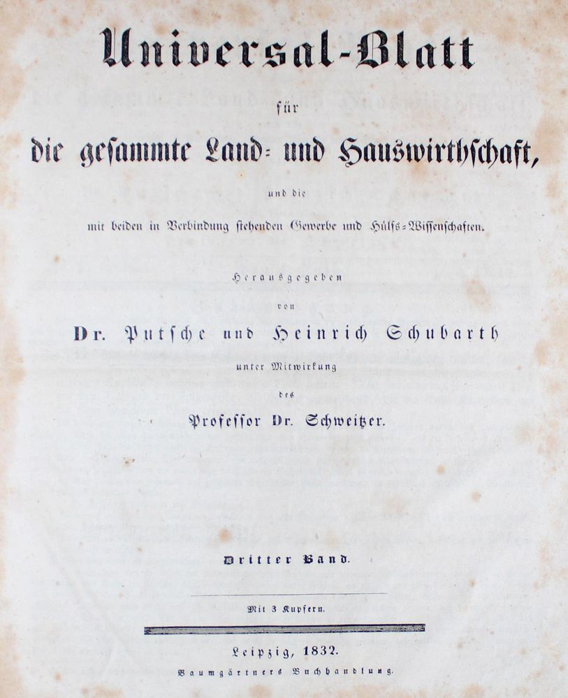Große Abbildung Nr.1: 127-1010 Oekonomische Neuigkeiten: (Land- und Forstwirtschaft)