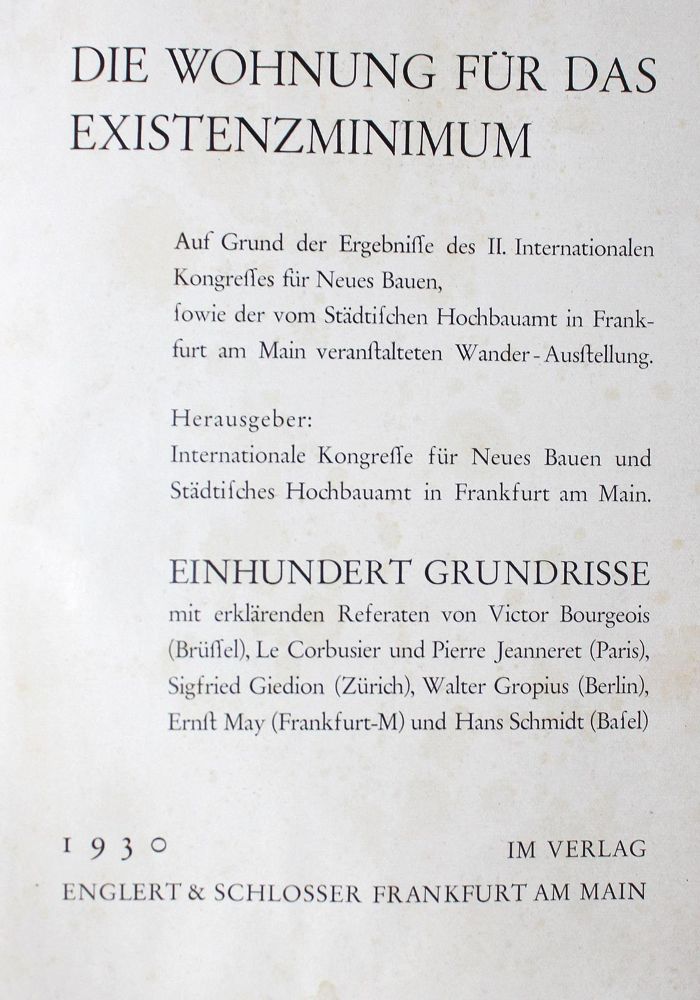 Große Abbildung Nr.2: 127-1019 Giedion,S. u.a.: (Architektur)