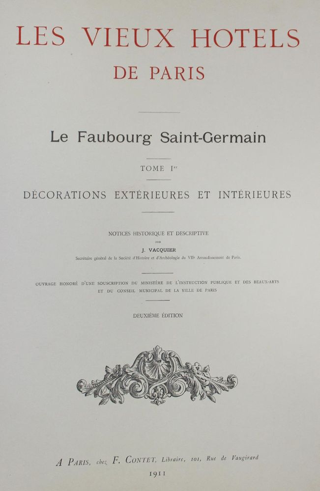 Große Abbildung Nr.1: 127-1024 Vacquier,J.: (Architektur)