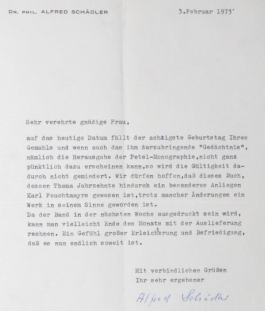 Große Abbildung Nr.1: 127-1057 Korrespondenz: (Petel, Handschriften)