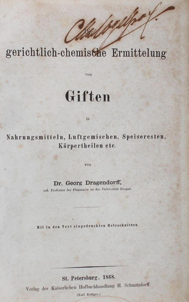Große Abbildung Nr.1: 127-107 Dragendorff,G.: (Aus der Sammlung Professor Dr.Dr.Johannes Büttner Teil 1)
