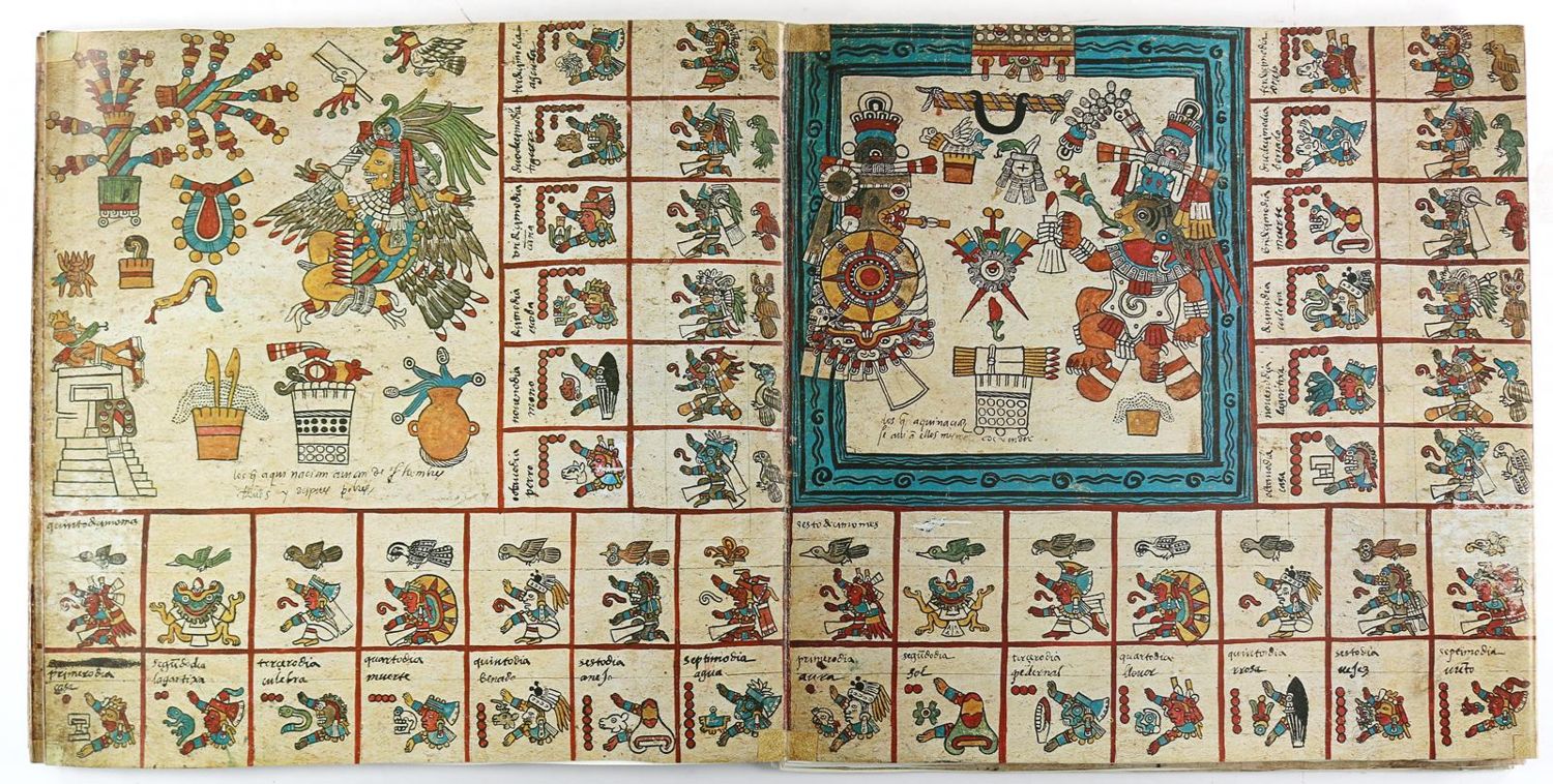 Große Abbildung Nr.2: 127-1087 Codex Borbonicus.: (Faksimile)