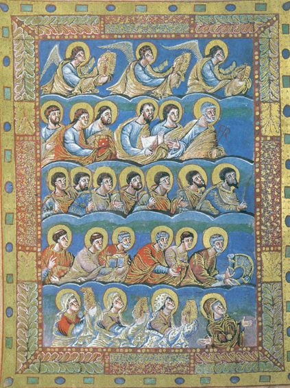Große Abbildung Nr.1: 127-1105 Sakramentar von Metz.: (Faksimile)