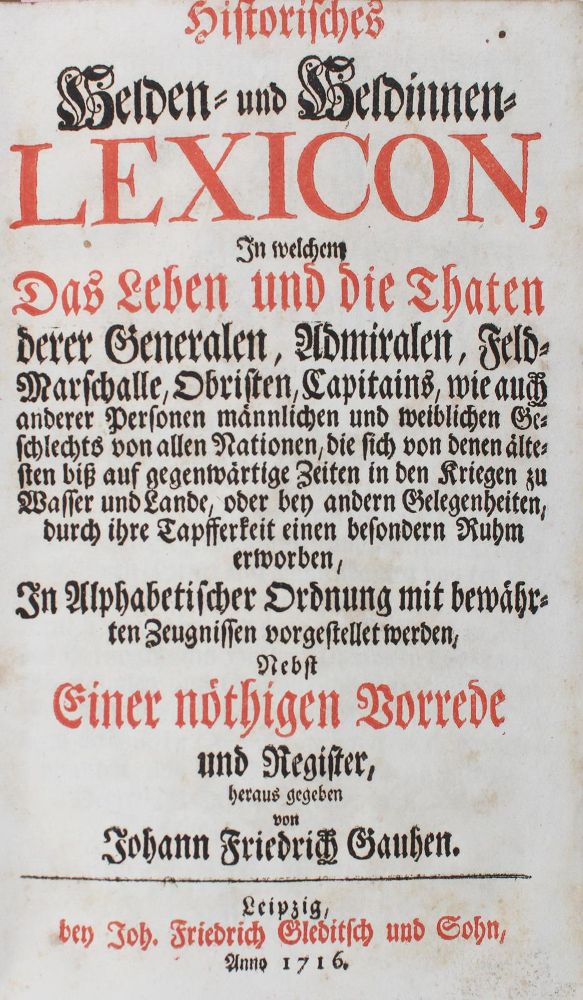 Große Abbildung Nr.1: 127-1120 Gauhe,J.F.: (Lexika - Wörterbücher - Sprachwissenschaften)