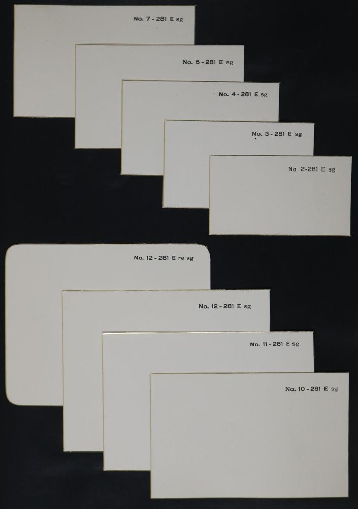Große Abbildung Nr.1: 127-1132 Papier-Musterbücher.: (Papier)
