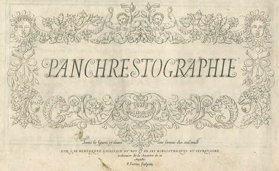Große Abbildung Nr.1: 127-1140 Beaugrand,J.de.: (Typographie und Kalligraphie)