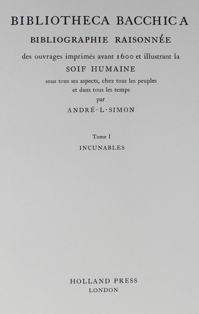 Große Abbildung Nr.1: 127-1144 Simon,A.L.: (Wein)