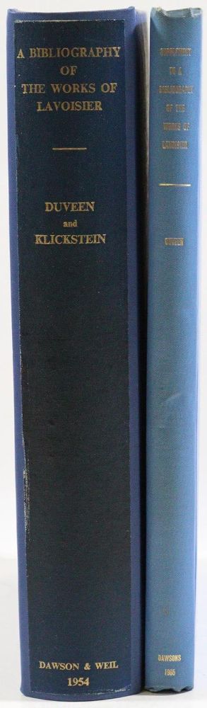 Große Abbildung Nr.4: 127-116 Duveen,D.I. u. H.S.Klickstein.: (Aus der Sammlung Professor Dr.Dr.Johannes Büttner Teil 1)