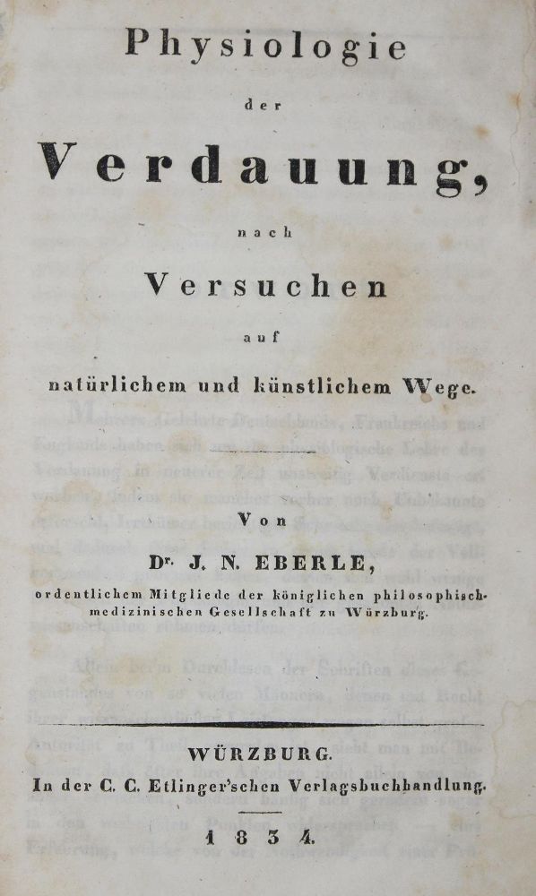 Große Abbildung Nr.1: 127-117 Eberle,J.N.: (Aus der Sammlung Professor Dr.Dr.Johannes Büttner Teil 1)