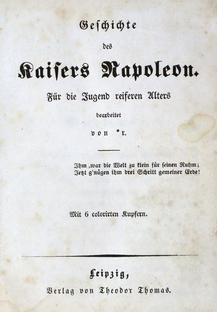 Große Abbildung Nr.1: 127-1194 (Becker,G.W.).: (Napoleon)