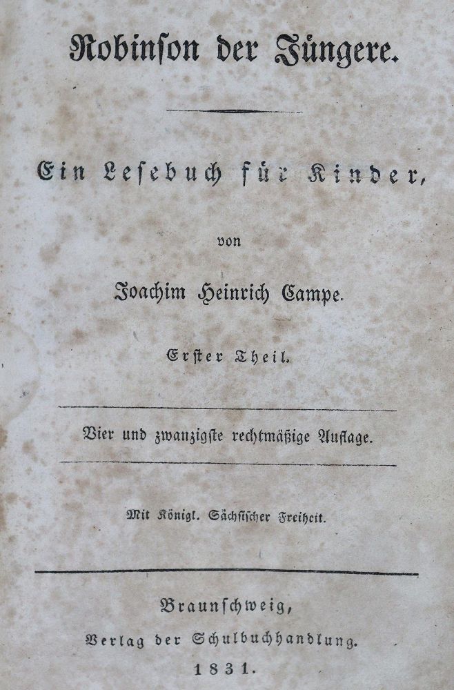 Große Abbildung Nr.2: 127-1199 Campe,J.H.: (Robinsonaden)