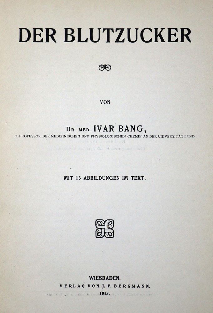 Große Abbildung Nr.1: 127-12 Bang,I.: (Aus der Sammlung Professor Dr.Dr.Johannes Büttner Teil 1)