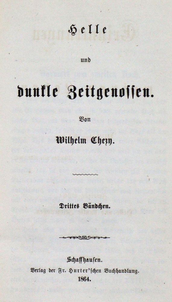 Große Abbildung Nr.2: 127-1230 Chezy,W.: (Literatur und illustrierte Bücher bis 19.Jahrhundert)