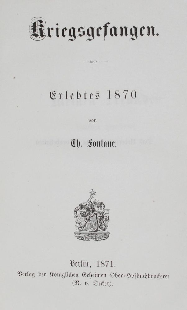 Große Abbildung Nr.1: 127-1239 Fontane,T.: (Literatur und illustrierte Bücher bis 19.Jahrhundert)