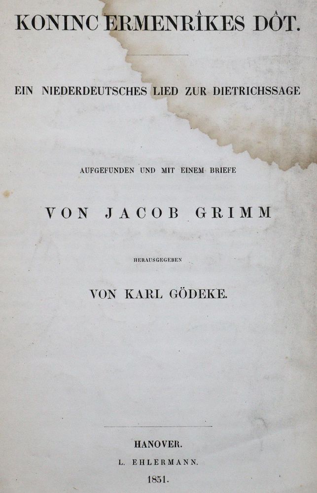 Große Abbildung Nr.1: 127-1243 Goedeke,K. (Hrsg.).: (Grimm)