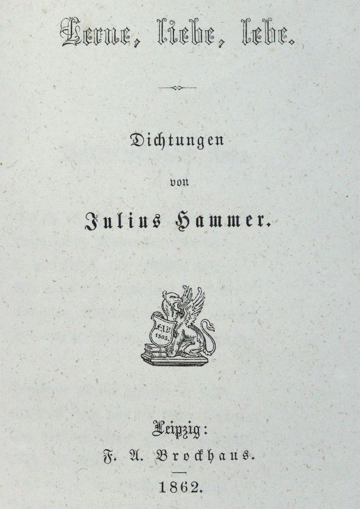 Große Abbildung Nr.1: 127-1248 Hammer,J.: (Literatur und illustrierte Bücher bis 19.Jahrhundert)