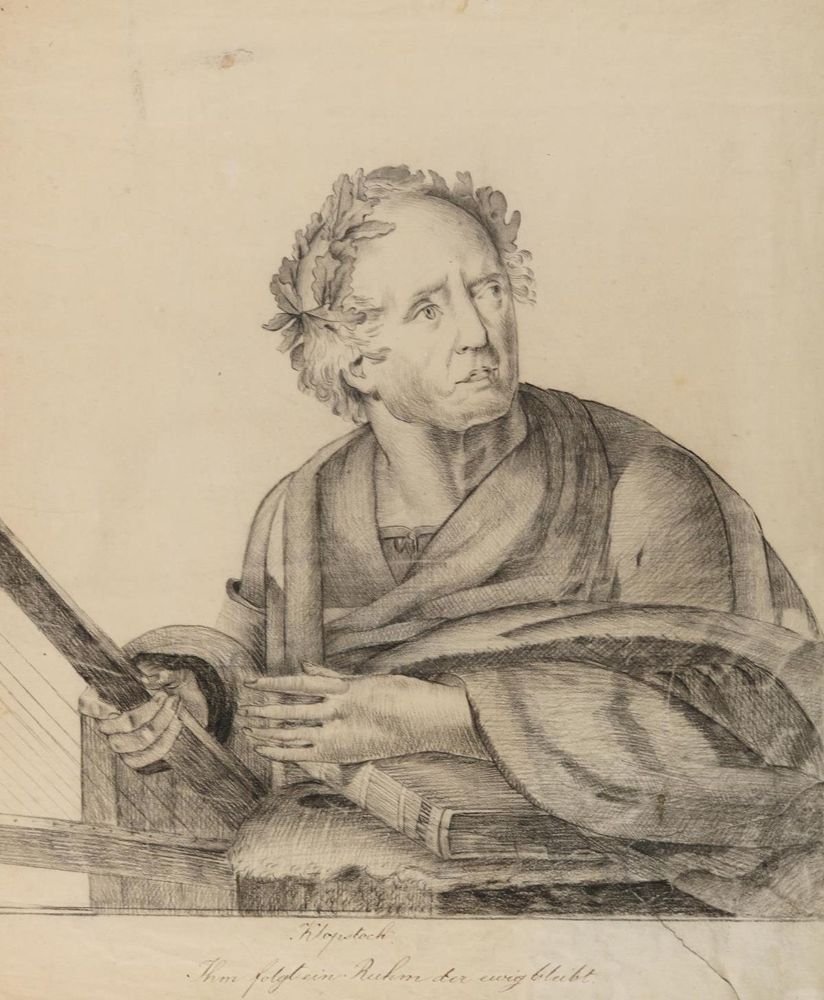 Große Abbildung Nr.1: 127-1259 Klopstock, Friedrich Gottlieb.: (Literatur und illustrierte Bücher bis 19.Jahrhundert)