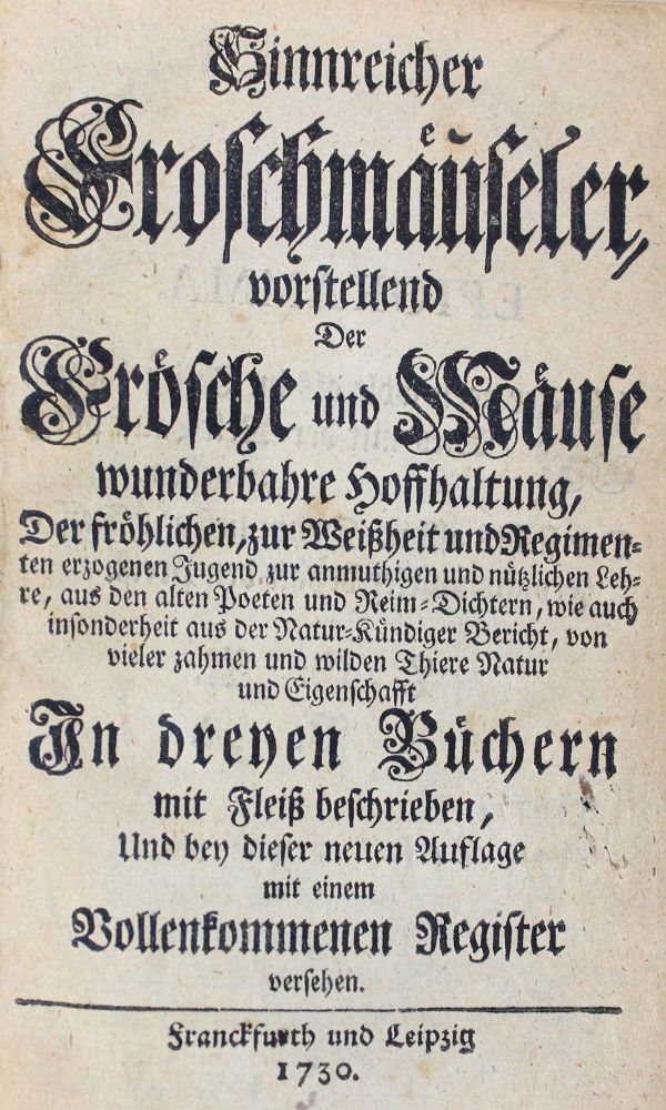 Große Abbildung Nr.1: 127-1285 (Rollenhagen,G.).: (Literatur und illustrierte Bücher bis 19.Jahrhundert)