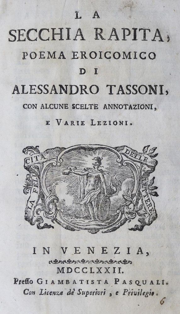 Große Abbildung Nr.1: 127-1298 Tassoni,A.: (Literatur und illustrierte Bücher bis 19.Jahrhundert)