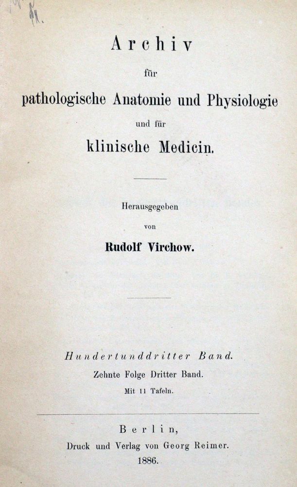 Große Abbildung Nr.1: 127-134 Fränkel,F.: (Aus der Sammlung Professor Dr.Dr.Johannes Büttner Teil 1)