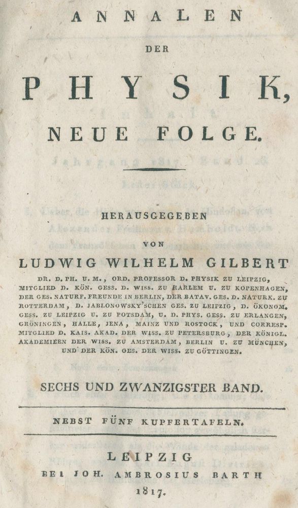 Große Abbildung Nr.2: 127-135 Fraunhofer,J.: (Aus der Sammlung Professor Dr.Dr.Johannes Büttner Teil 1)