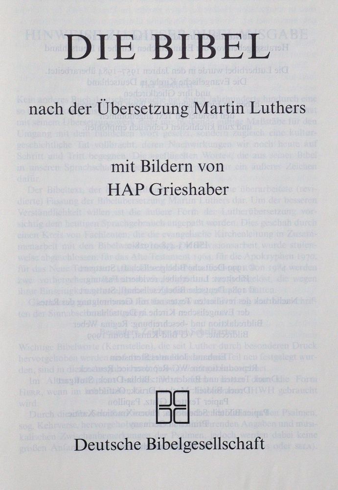 Große Abbildung Nr.1: 127-1363 Grieshaber,HAP.: (Literatur und illustrierte Bücher 20.Jahrhundert - Alte Literatur in modernen Ausgaben)