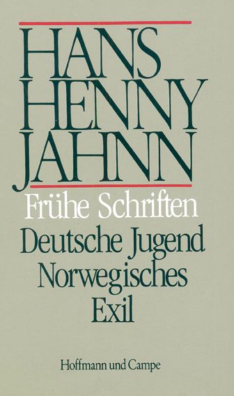 Große Abbildung Nr.1: 127-1375 Jahn,H.H.: (Literatur und illustrierte Bücher 20.Jahrhundert - Alte Literatur in modernen Ausgaben)