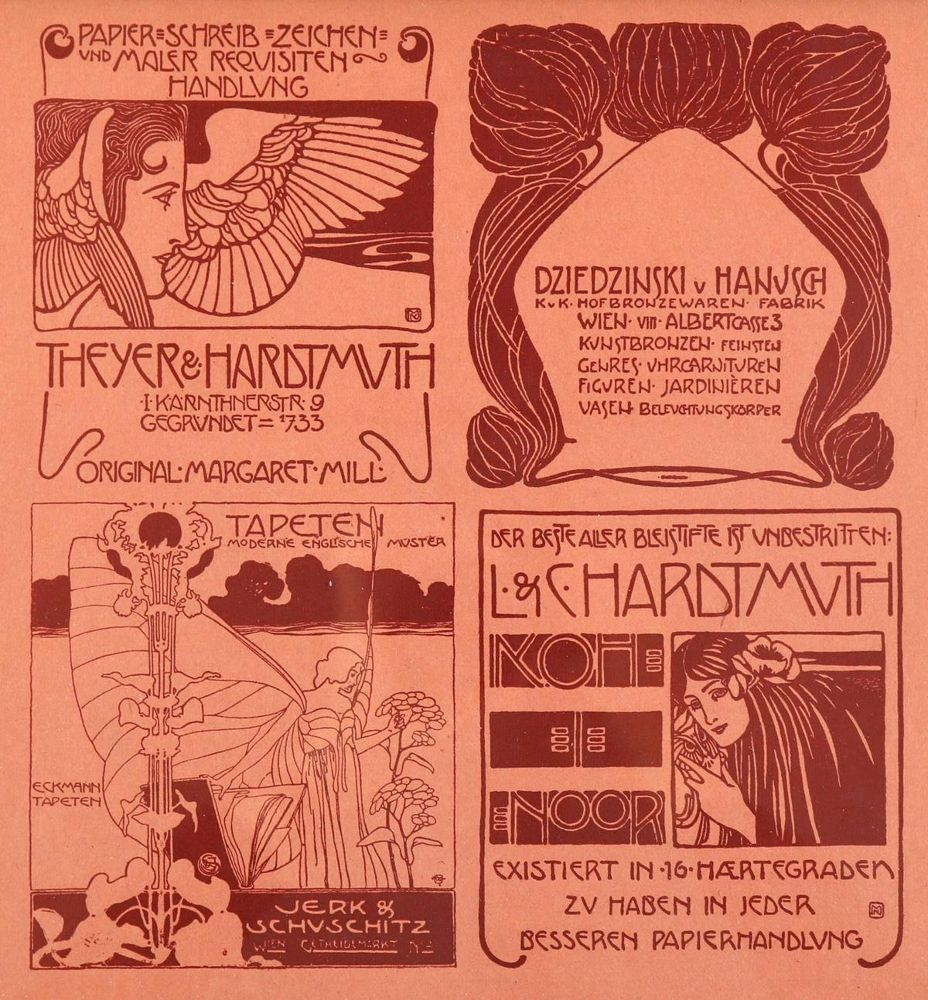 Große Abbildung Nr.2: 127-1383 Wiener Werkstätten.: (Jugendstil)