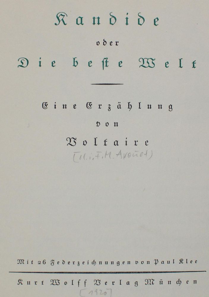 Große Abbildung Nr.2: 127-1388 Voltaire,F.M.A.de: (Klee)