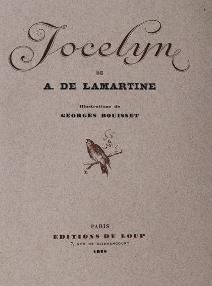 Große Abbildung Nr.1: 127-1393 Lamartine,A.de.: (Literatur und illustrierte Bücher 20.Jahrhundert - Alte Literatur in modernen Ausgaben)