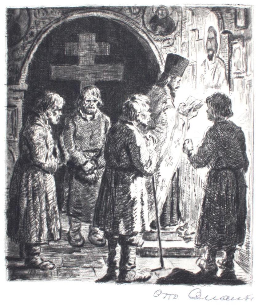 Große Abbildung Nr.1: 127-1400 Ljesskow,N.: (Literatur und illustrierte Bücher 20.Jahrhundert - Alte Literatur in modernen Ausgaben)