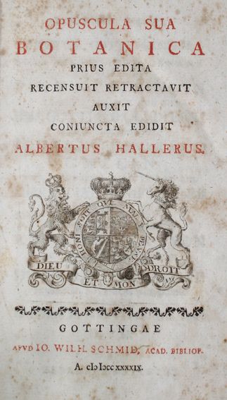 Große Abbildung Nr.1: 127-1465 Haller,A.: (Botanik)