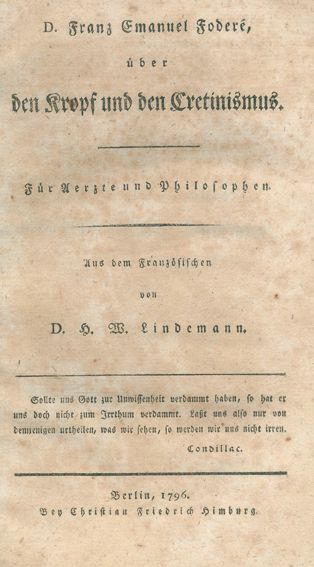 Große Abbildung Nr.1: 127-1488 Fodere,F.E.: (Medizin)