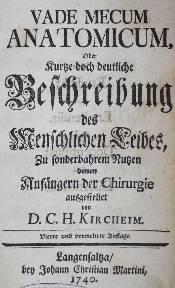 Große Abbildung Nr.1: 127-1495 Kircheim,C.H.: (Medizin)
