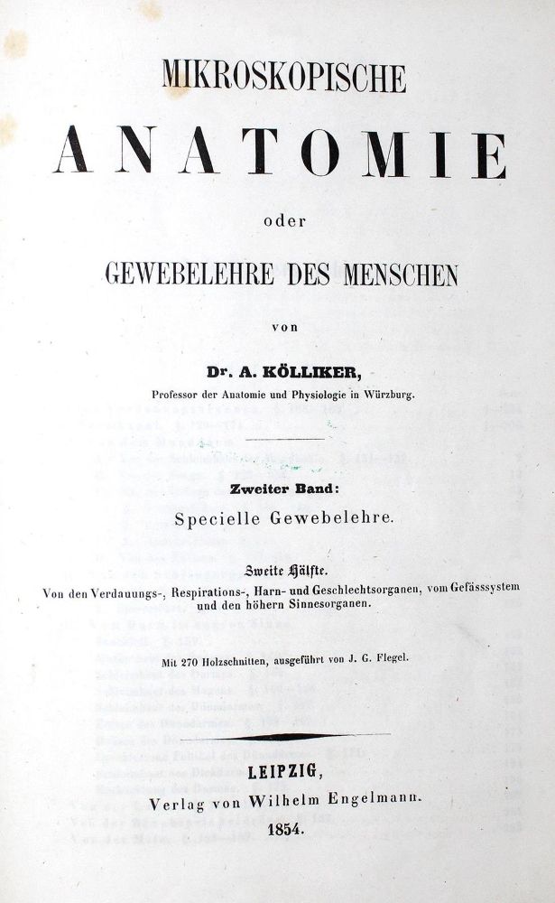 Große Abbildung Nr.1: 127-1496 Kölliker,A.v.: (Medizin)